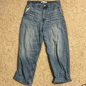 Bershka Relaxed Fit medium Blue Jeans